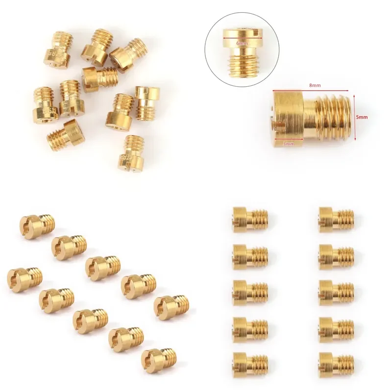 10PCS 5MM Carburettor Main Jets Nozzle Set for Dellorto Carburetor 75-98 Carb