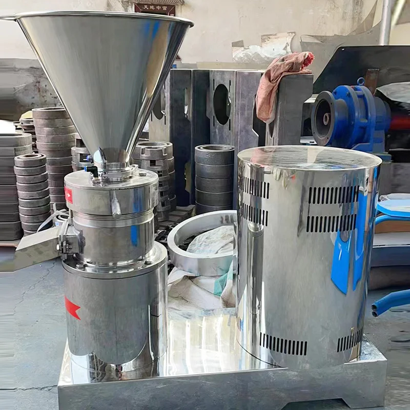 Industrial Nut Grinder Peanuts Butter Grinding Machine Nut Butter Tahini Sesame Paste Making Machine