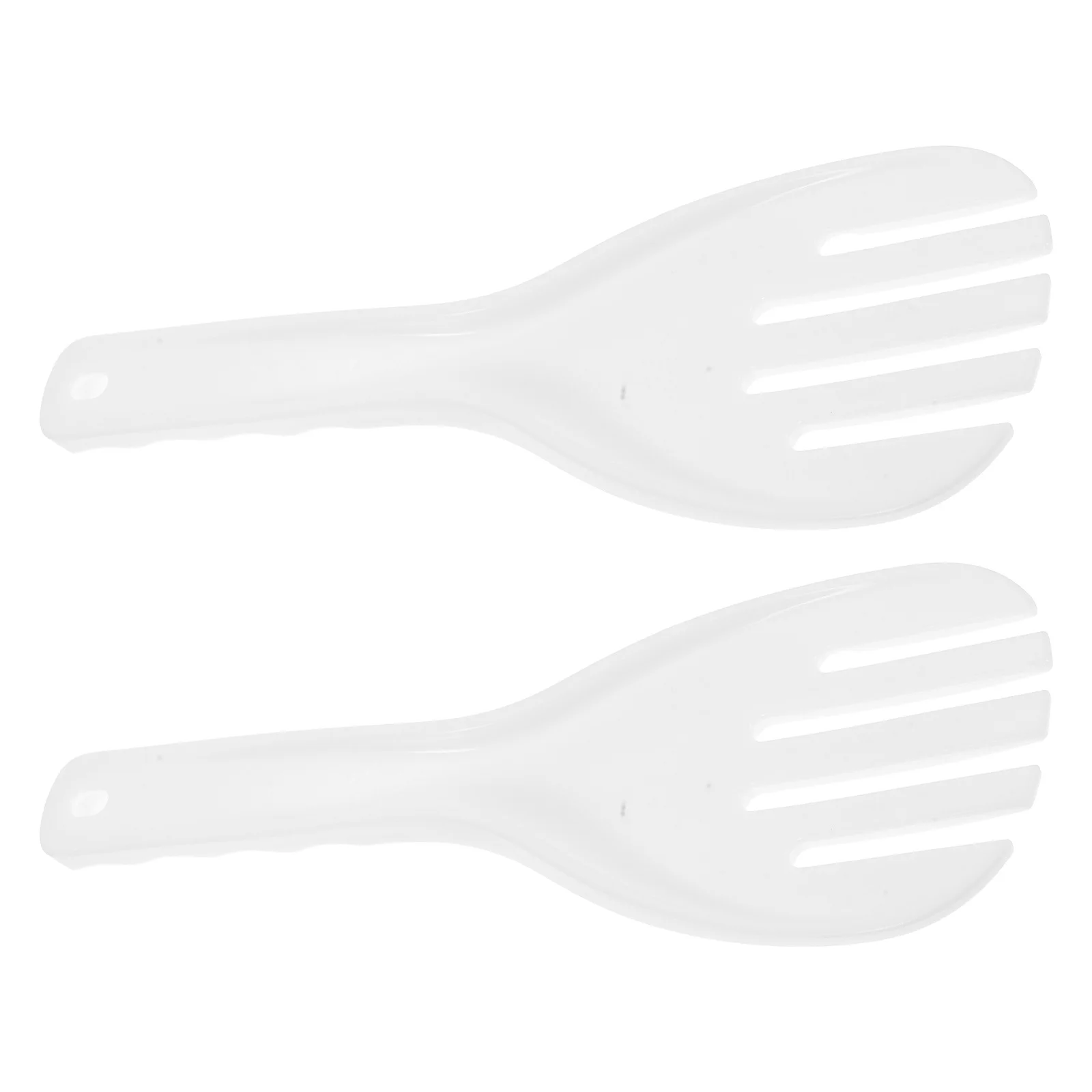 

2Pcs Nonstick Rice Spoon Thickened Plastic Rice Paddle for Cafeteria Restaurant Serving Heat Resistant Cooking Utensil
