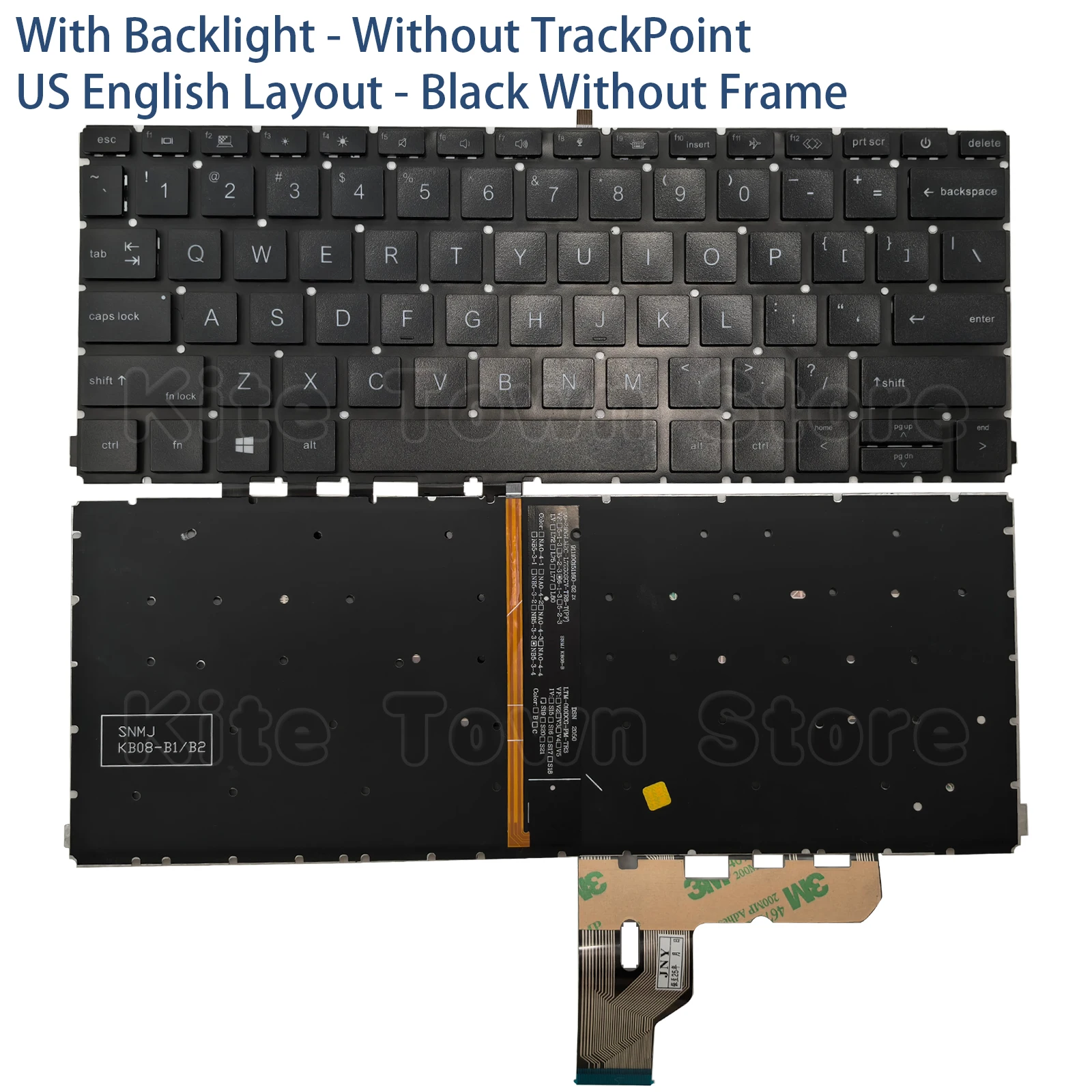 

Новая клавиатура для ноутбука с американской раскладкой и подсветкой для HP ProBook 430 G8 X360 435 G7 X360 435 G8, черная без рамки