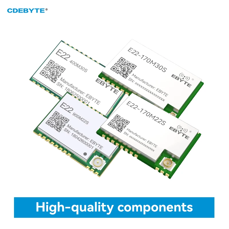 SX1268/SX1262 Modul Transceiver RF 32M Presisi Tinggi TCXO LoRa Spread Spectrum 170/433/868/915MHz CDEBYTE E22-M SPI SMD