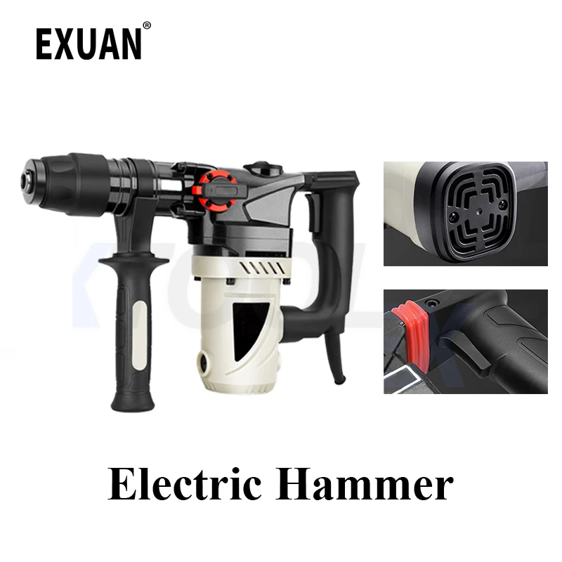 7980W 220V Multifunctional Tool Electric Hammer/Drill/Electric Pick Home Portable Industrial Grade High Power Impact Drill