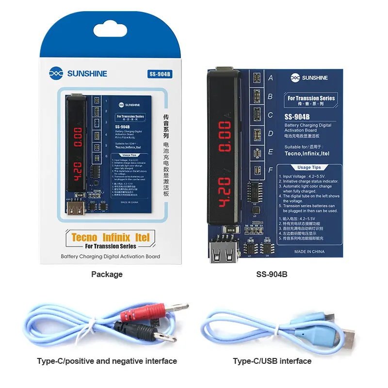 RELIFE RL-904B Audio Series Battery Charging Easy Activation Board Suitable for TECNO, itel, Infinix Series