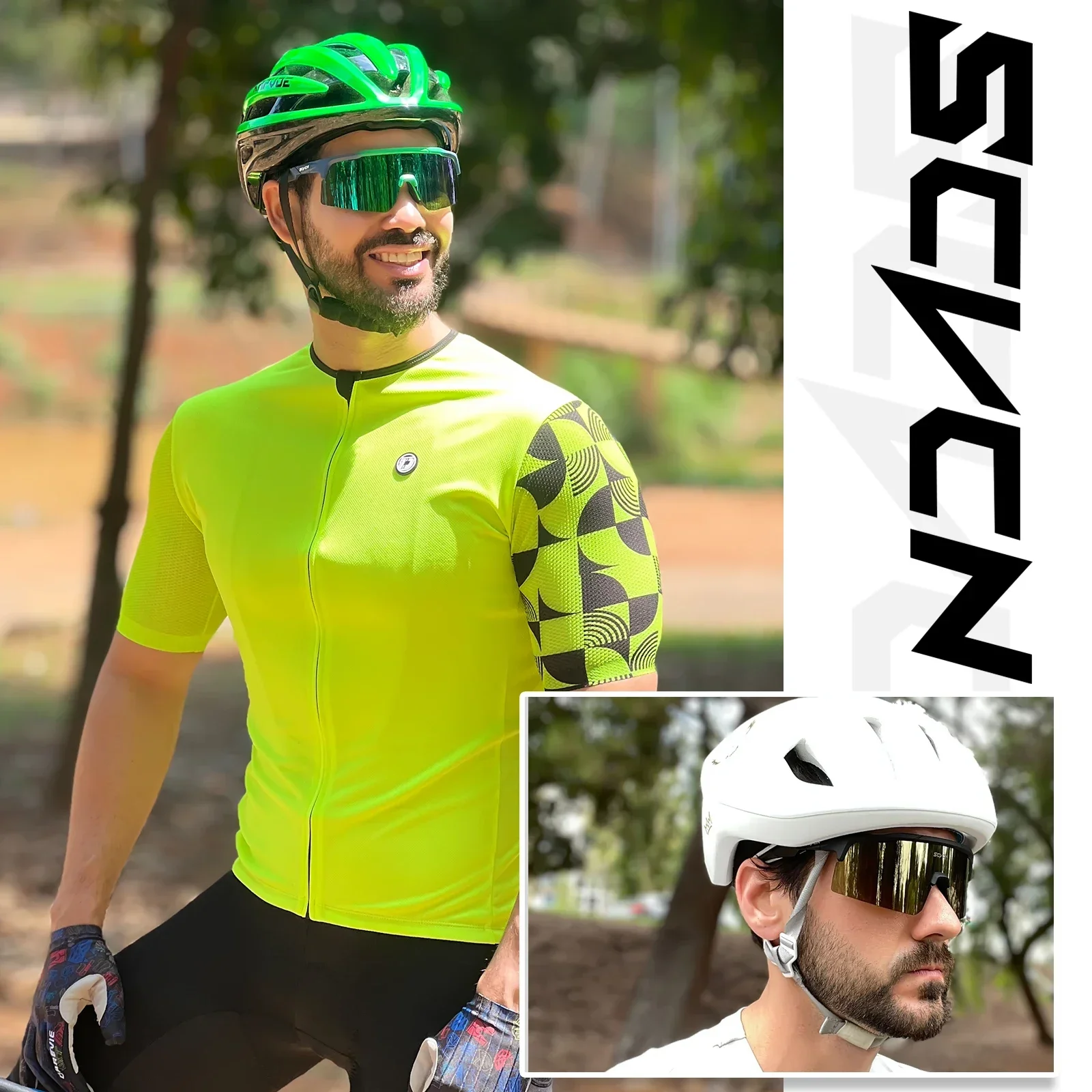 Scvcn Photochromic Glasses Cycling Sunglasses Bike for Man UV400 Rosd Speed Bicycle Eyewear MTB Outdoor Woman Polarized Goggles