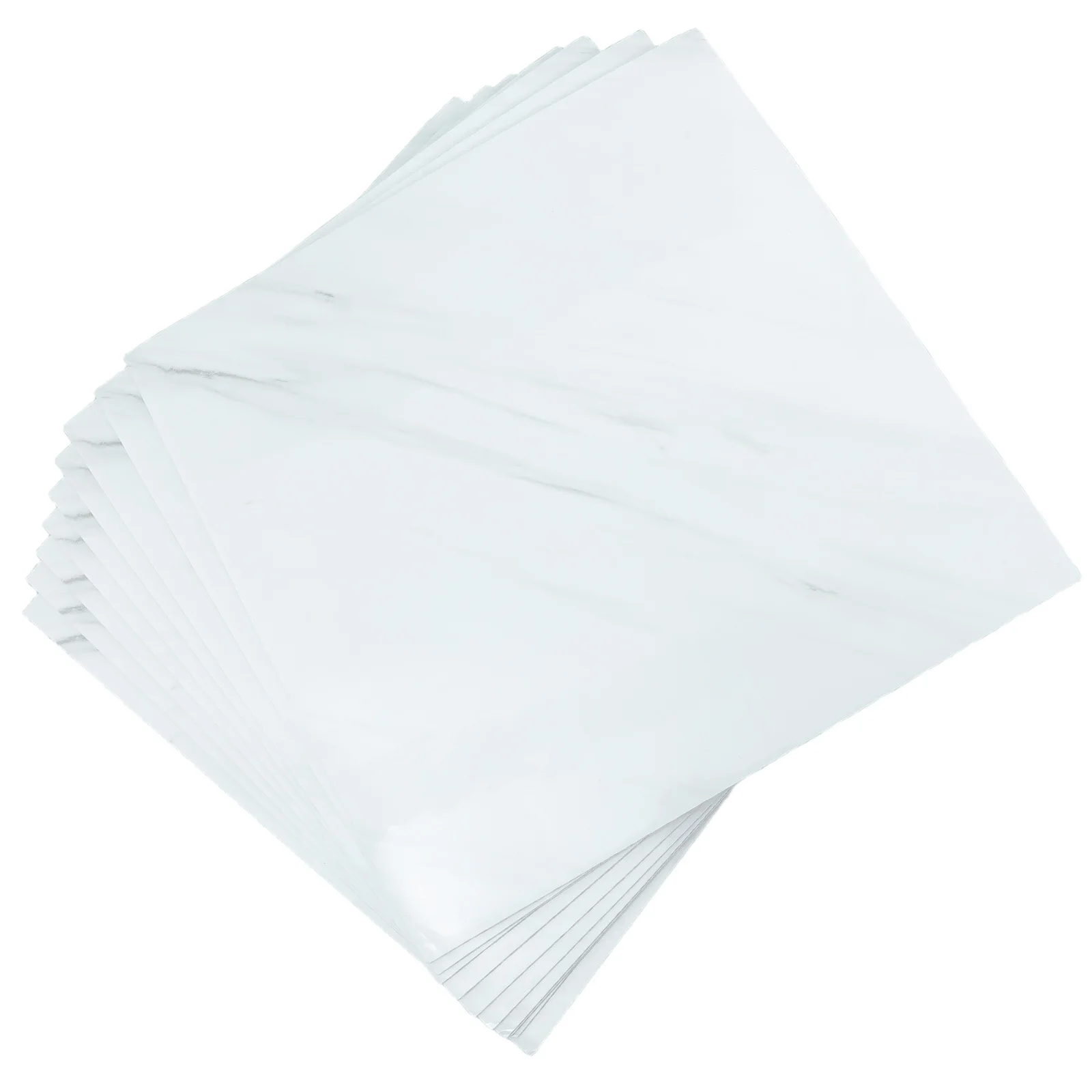 

10Pcs Marble Vinyl Wall Stickers Self Adhesive Waterproof Peel Stick Tiles for Kitchen Bathroom Wall Decoration