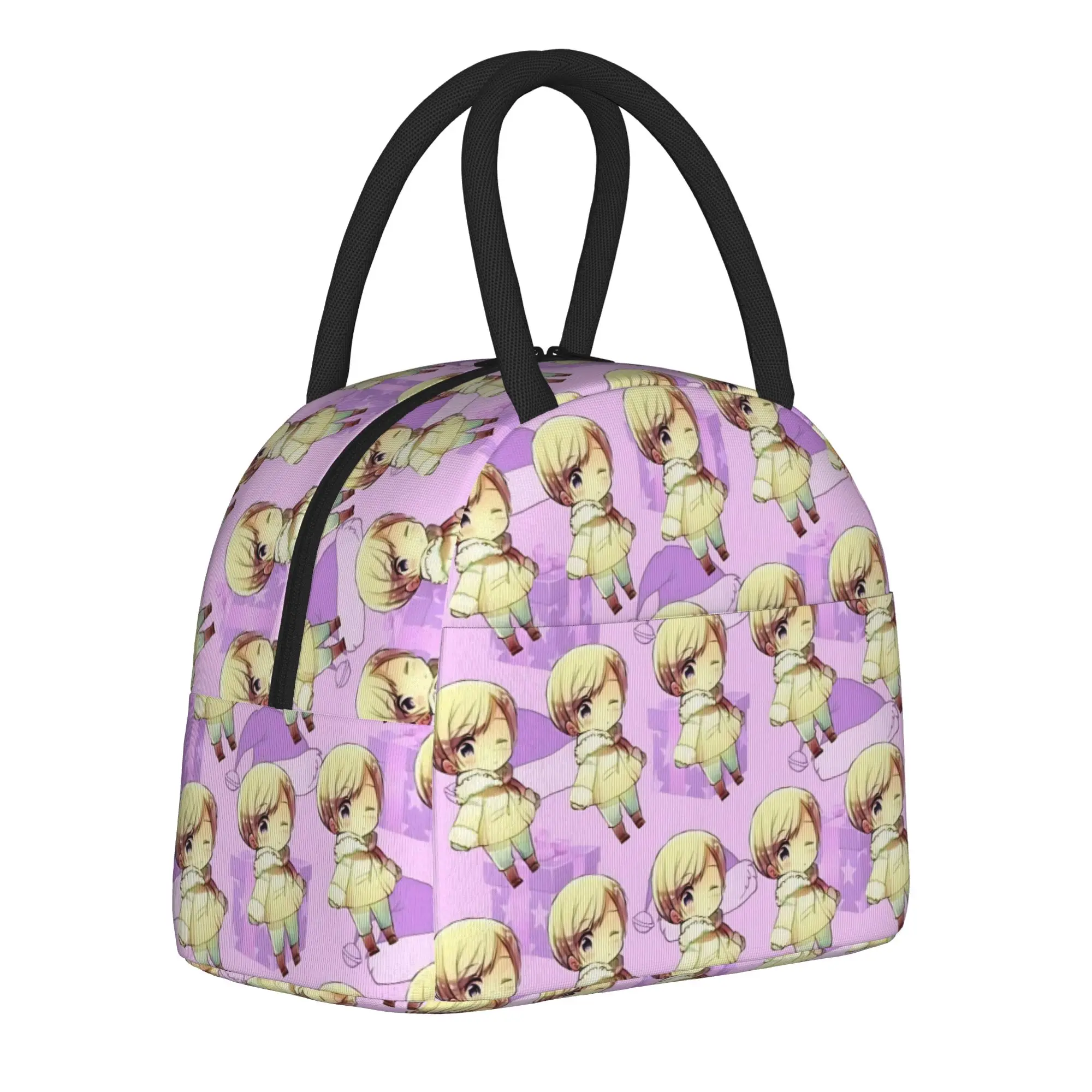 Hetalias Axis Powers Merch Insulated Lunch Bag For School  Storage Food Boxes Reusable Cooler Thermal Lunch Box