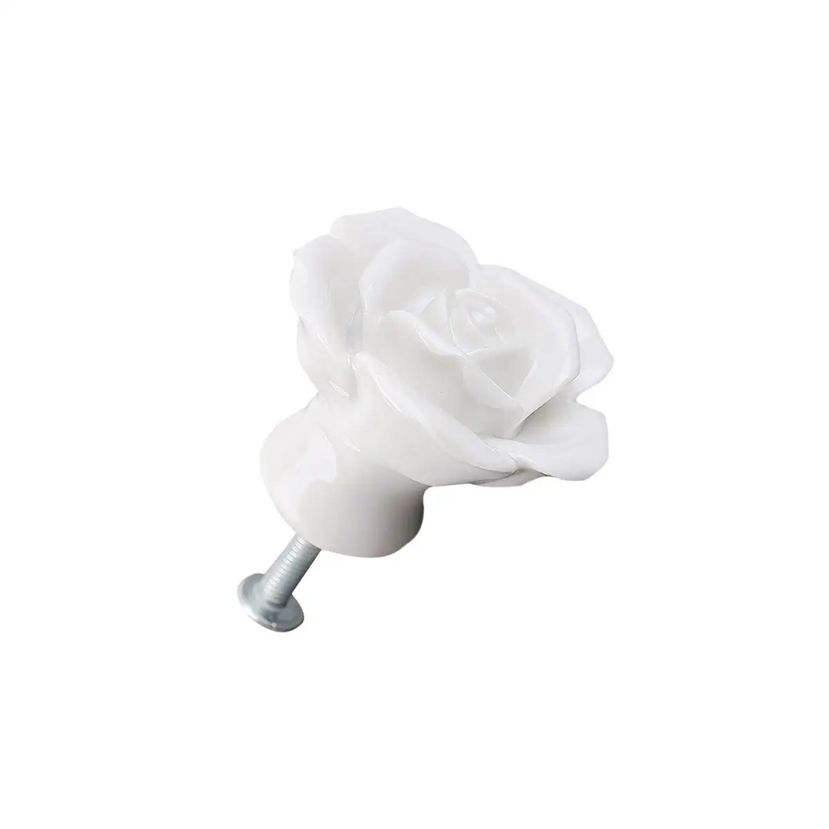 

8 Pcs Door Knobs Ceramic Handle Retro Decor Pull Decorate Handles Rose Drawer Pulls