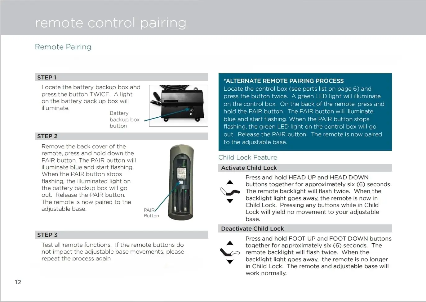 Rf502A Rf358A Replacement Remote Control For -Pedic Ergo Or Ergo Extend Adjustable Bed Base Jdlk.33.01.18 Rf358A,
