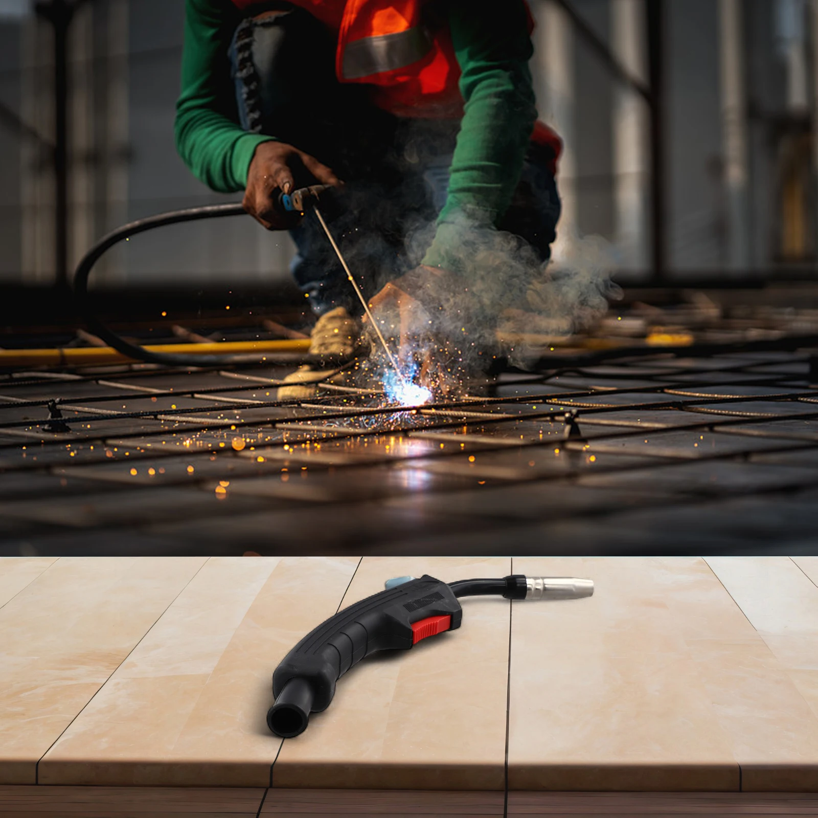 Electric Welder Accessories Replace Your Old Mig Flux Torches Easily with This Option Compatible with 100L Models