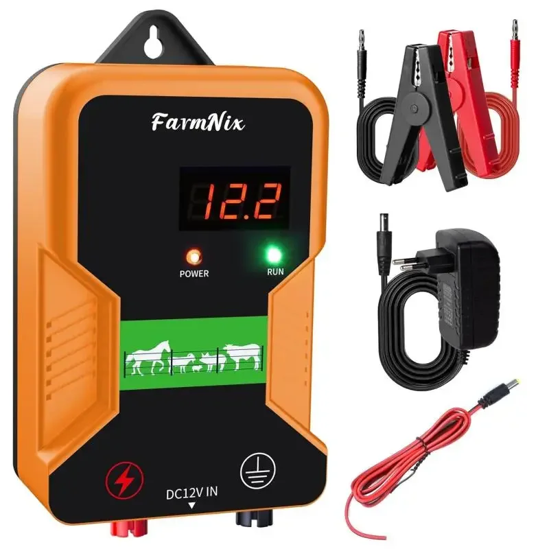 15KM Electric Fence Charger 12KV Electric Fence for Livestock Electric Fence for Plug-in Electric Fence Power Supply