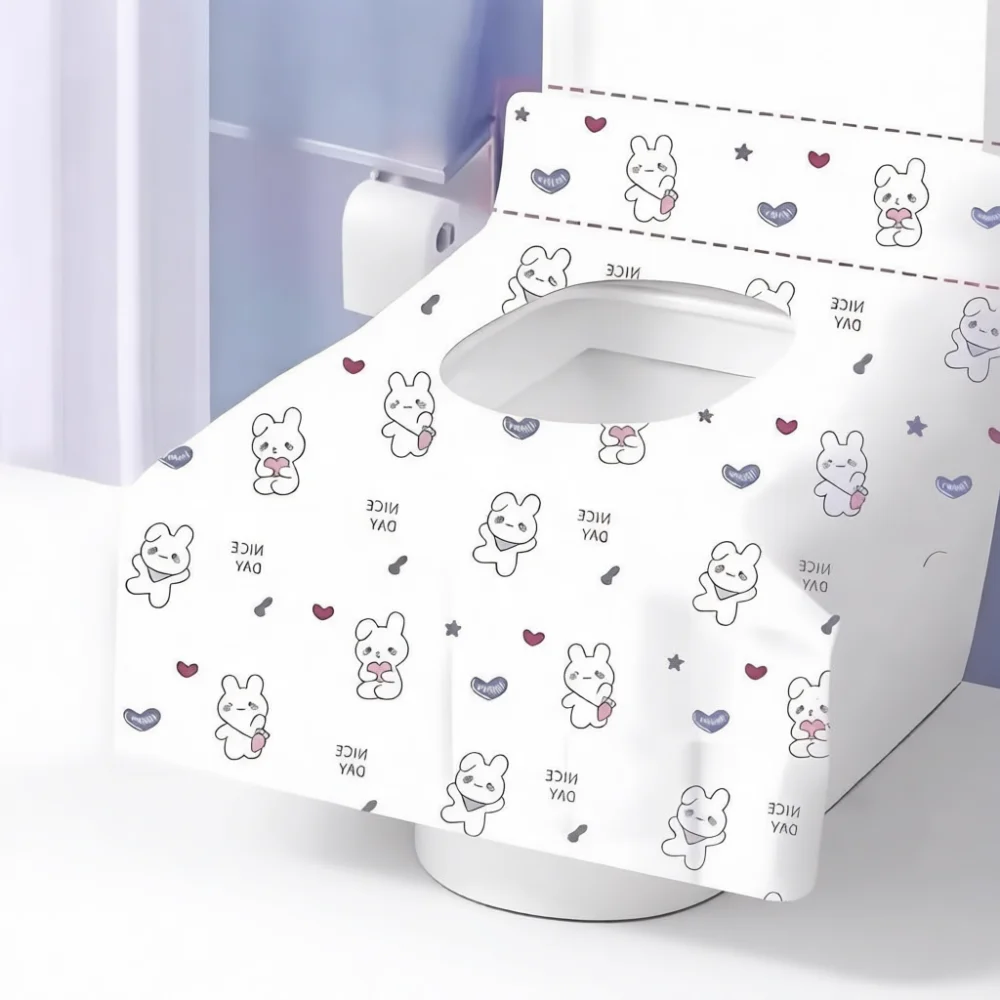 Waterproof Disposable Toilet Seat Cover Travel Sanitary Mat For Hotel Bathroom Hygiene Protector Portable Thickened Sheet