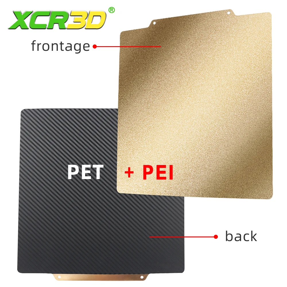 

XCR3D Double Side Heated Bed 180/220/235/257/310mm PET+PEI Spring Magnetic Steel Sheet 3D Printer For Ender 3/5 3D Printer Parts