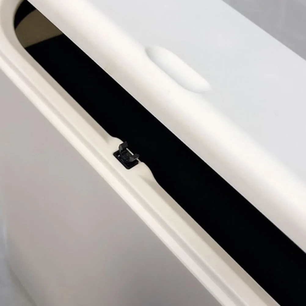 Interruptor de hebilla para cubo de basura, Mini cerradura de puerta, tapa Universal, cerraduras de empuje, accesorios de basura de plástico para suministros, resorte, 24 piezas
