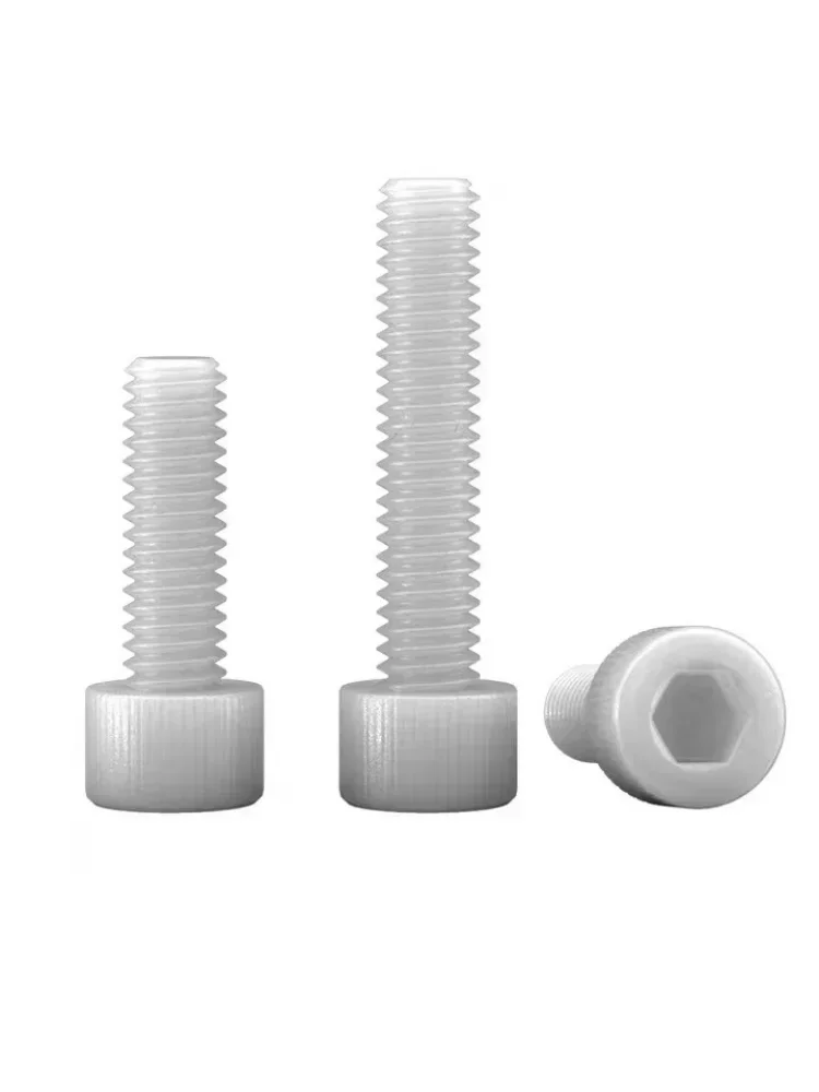 DIN912 Plastic Nylon Hexagon Socket Head Cap Bolt Knurled Hand Screw M3-M12