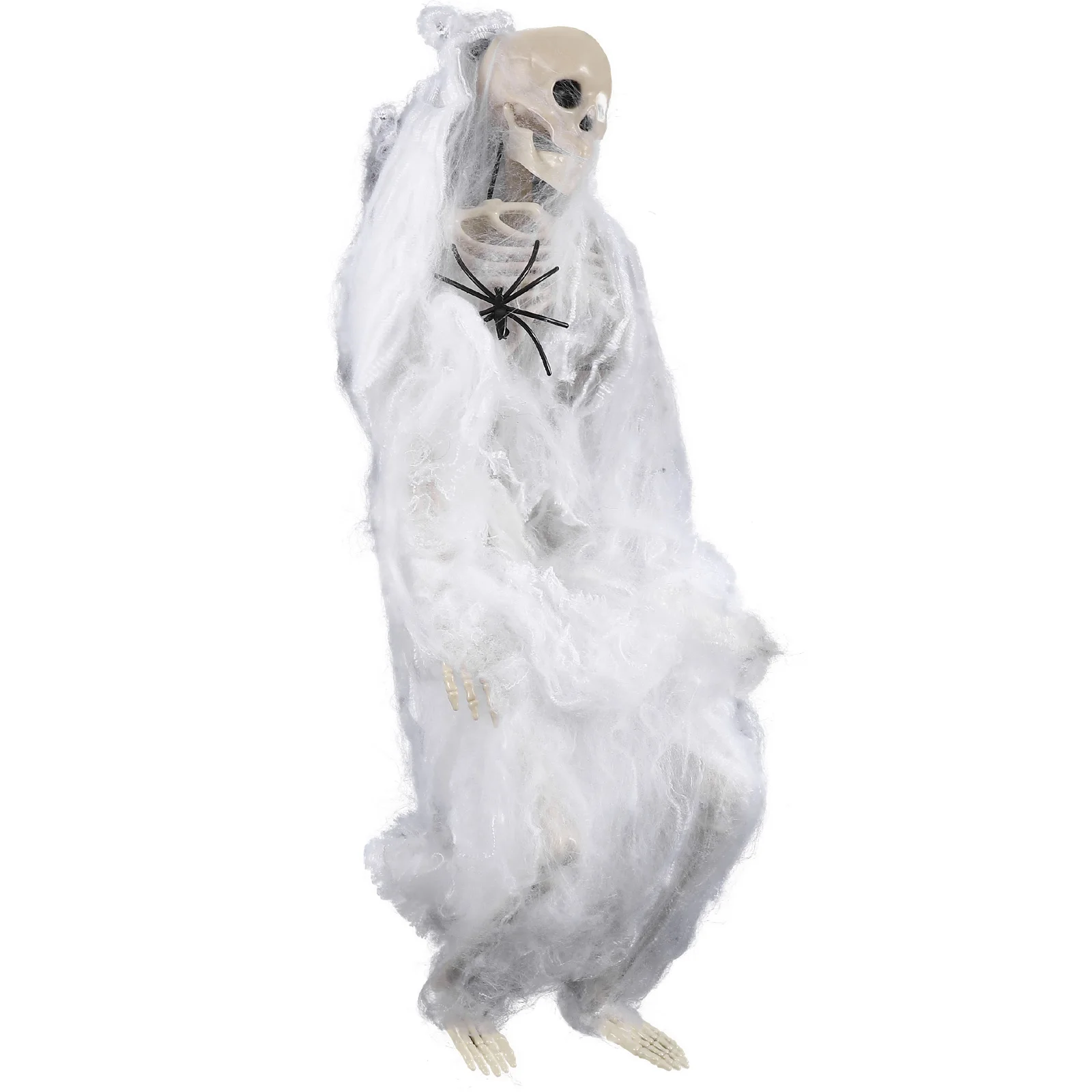 

Realistic Halloween Ornaments Miniature Bones Prank Decorative Skull Movable Spooky Skeletons Plastic Haunted House