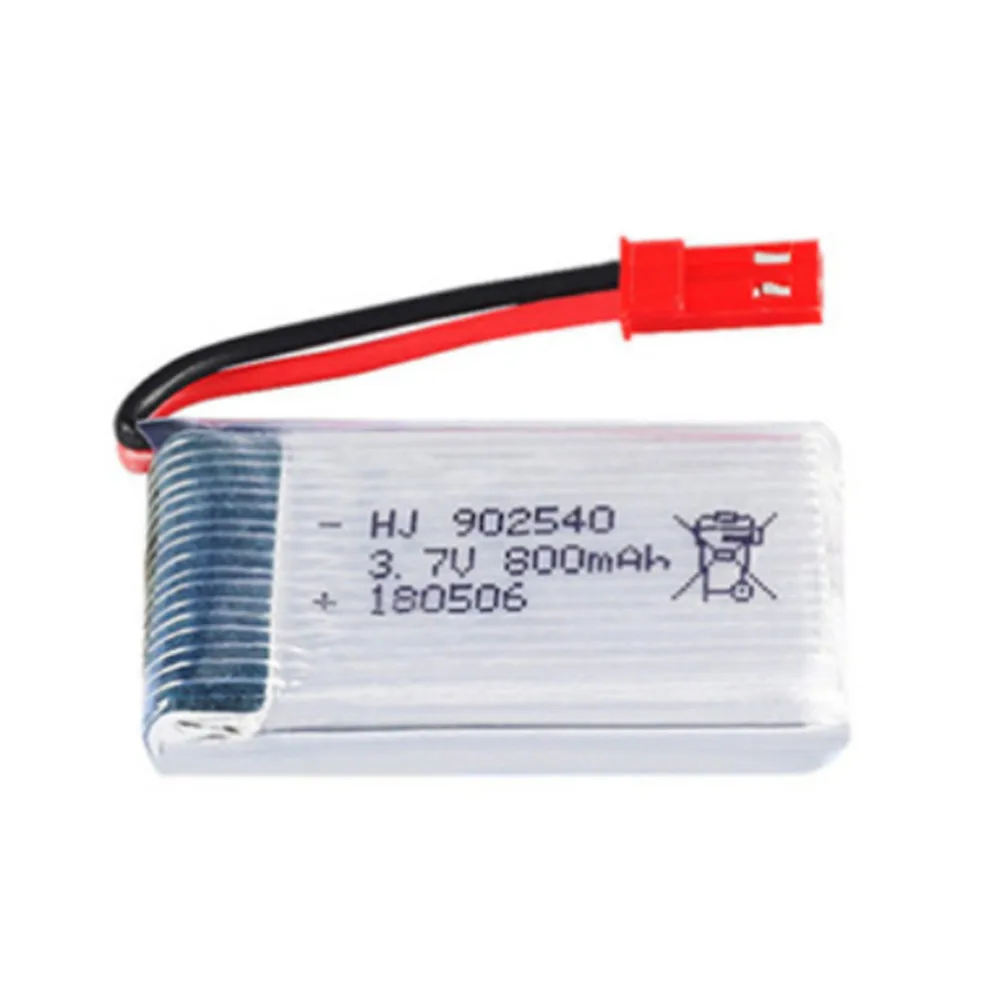 JST Plug 3.7V 800mAh Lipo Battery + Charger for X400 X500 X800 HD1315 HJ818 HJ819 X25 RC Quadcopter Drone Spare Part vs 1000mah