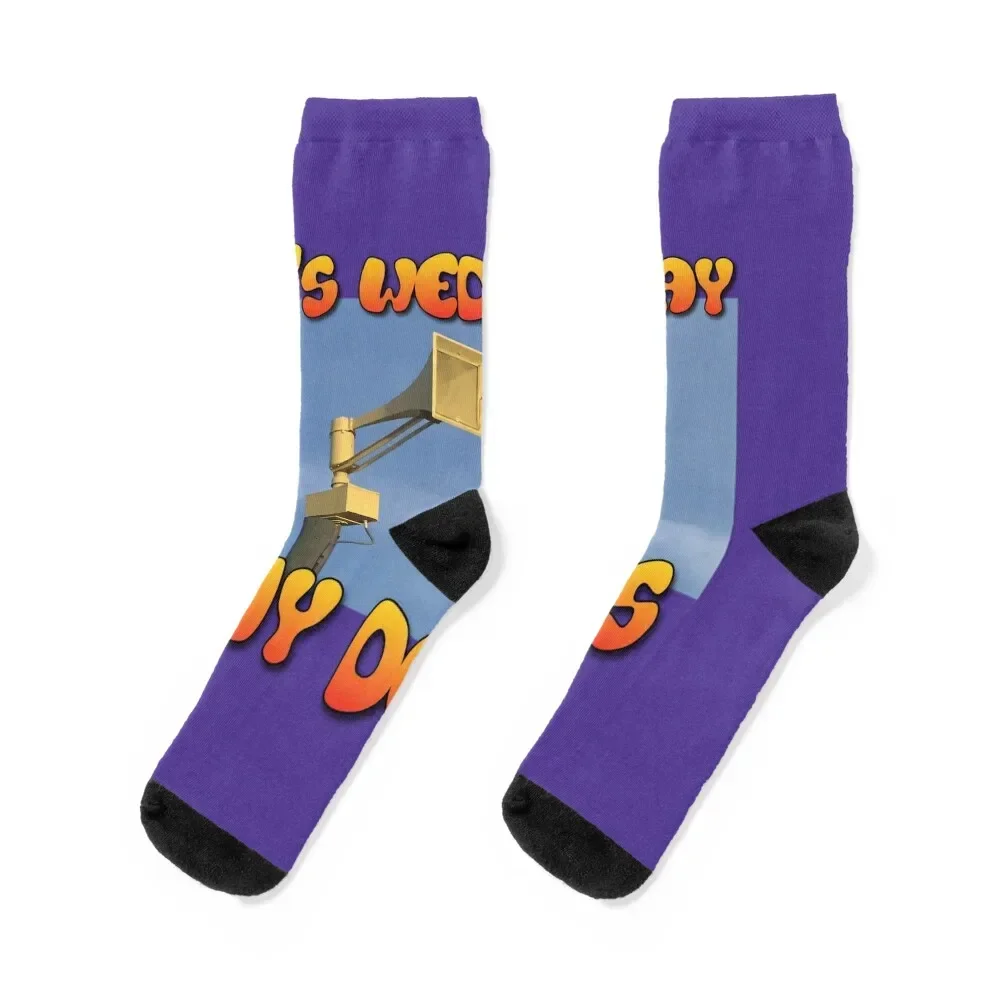 It's Wednesday Tornado Siren Socks FASHION crazy Woman Socks Men's