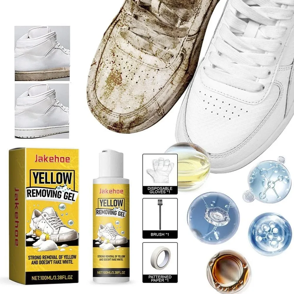 

Dirt Remover Shoe Whitening Cleaning Sneaker Remove Yellow Edge White Shoes Cleaning Gel Kit White Shoes Cleaner Stains100ml