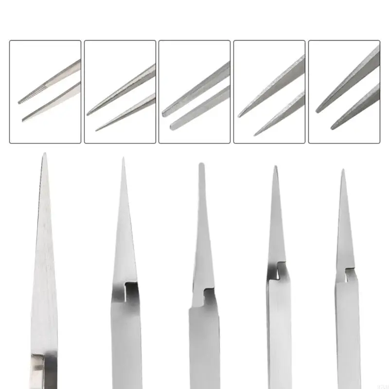 Ferramenta manutenção 97QD Economize esforço aço inoxidável trava cruzada reversa ação reversa Tweezers
