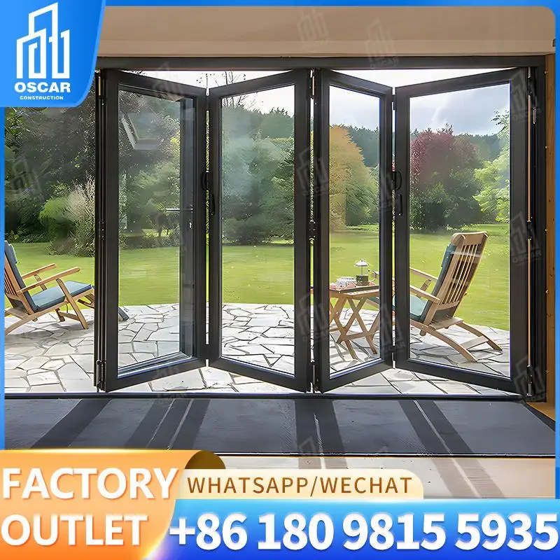 

Customizable EuropeanStyle Folding Bifold Door for Home Office and Commercial Spaces Factory Direct