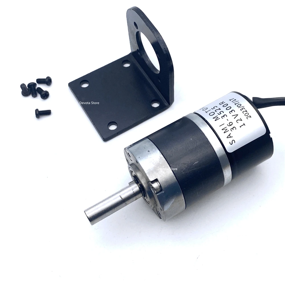 36MM 3525 DC Brushless Planetary Gear Motor 12V24V PWM Low Noise Torque Drive Brake Metal Motor