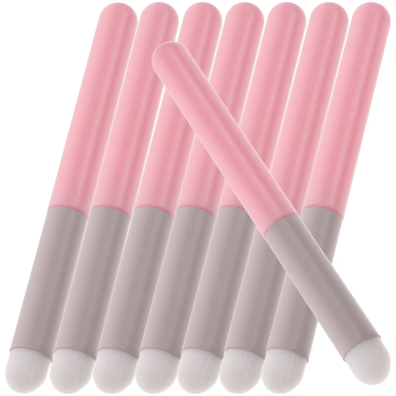 8 pçs batom escova esponja sombra aplicador de maquiagem mistura ferramentas beleza profissional brilho labial bálsamo varinhas