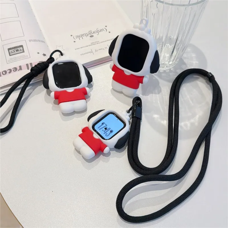 Funda con cordón para Apple Watch Sport 1/2/3/4/5/6/7/8/9st Gen S10 S11 Ultra SE 38/45/41/44/42/46/49mm, diseño de perro Pacha de dibujos animados en 3D