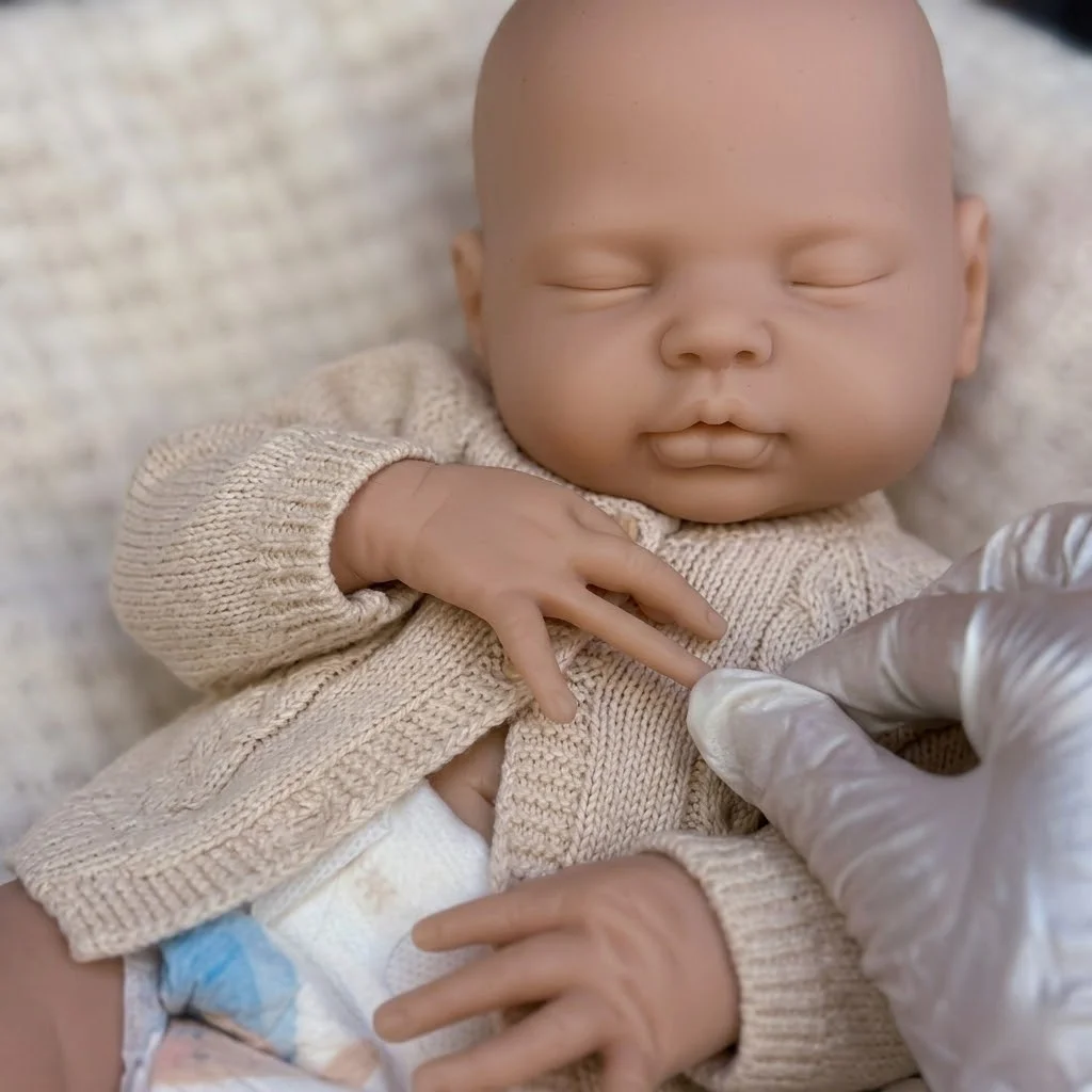 18inch Unpainted Silicone Girl Reborn Dolls Full Body Soft Solid Silicone Handmade Dolls Gifts Muñeca Reborn