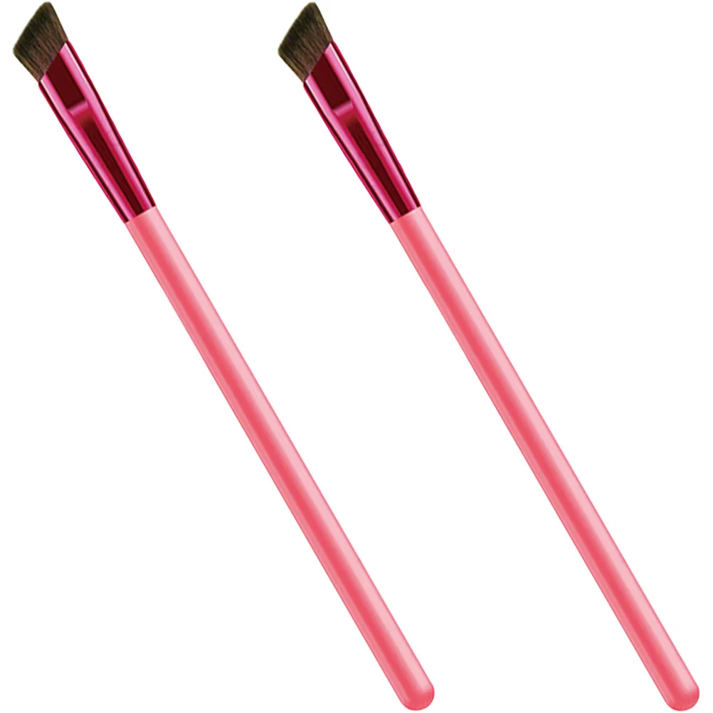 2 Stuks Wenkbrauw Borstels Schuine Makeup Tools Voor Brow Poeder Concealer Vrouwen Cosmetica Wenkbrauw Borstel Eye Brow Make-Up