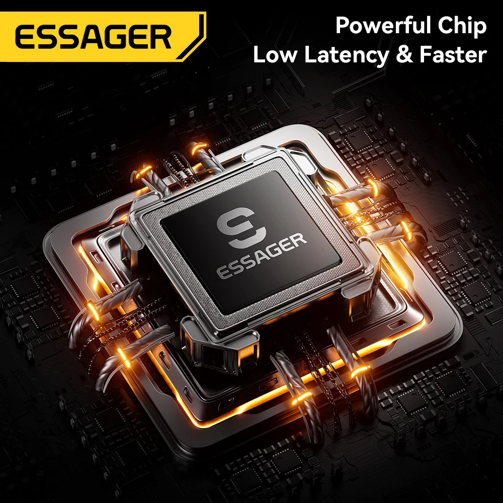 Essager Externes CD/DVD-RW-Laufwerk, 24-fach, Lesen, 8-fach, Brennen, USB 3.0, Typ-C-Treiber, kostenloser Stecker für Laptop, Linux, tragbar, mit Kabelspeicher