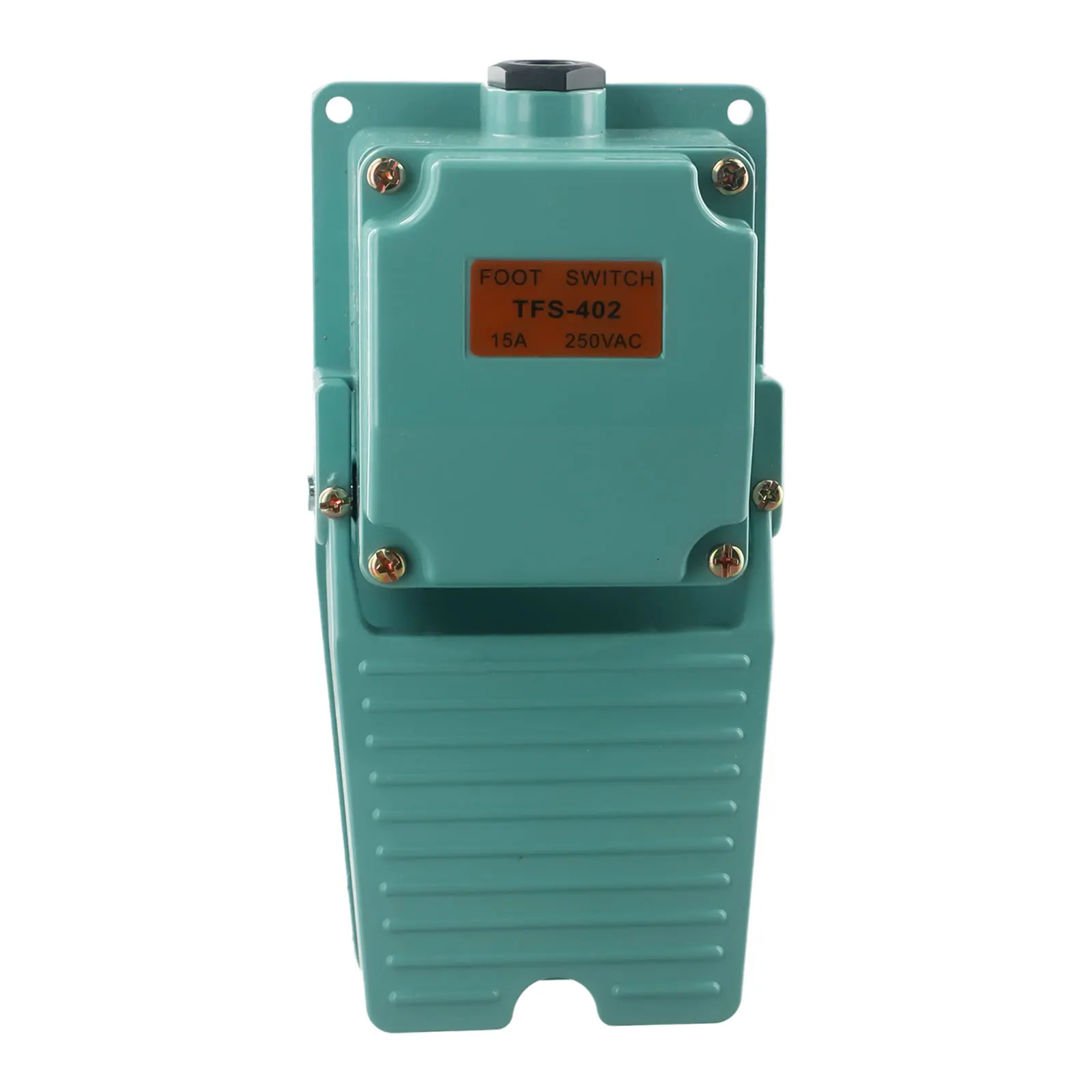 Footswitch for Industrial Machinery 250V AC 10A Momentary Operation IP67 Rated Aluminum Housing and Adjustable Memory Mechanism