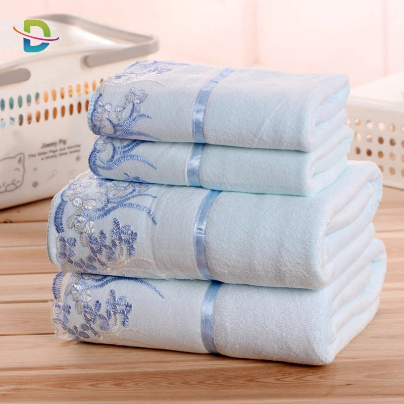 

Special Microfiber Bath Towel With Lace Sets