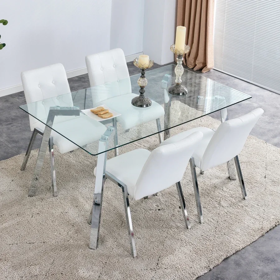 Table and chair set modern Foldable Dining Luxury Lift Top Offer Modern Center Island Kitchen table Space Saves Home Furniture