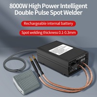 8000W High Power Spot Welder Dual Pulse Spot Welding Machine for Lithium Battery Cellphone Batteries and 0.1-0.15mm Nickel Sheet