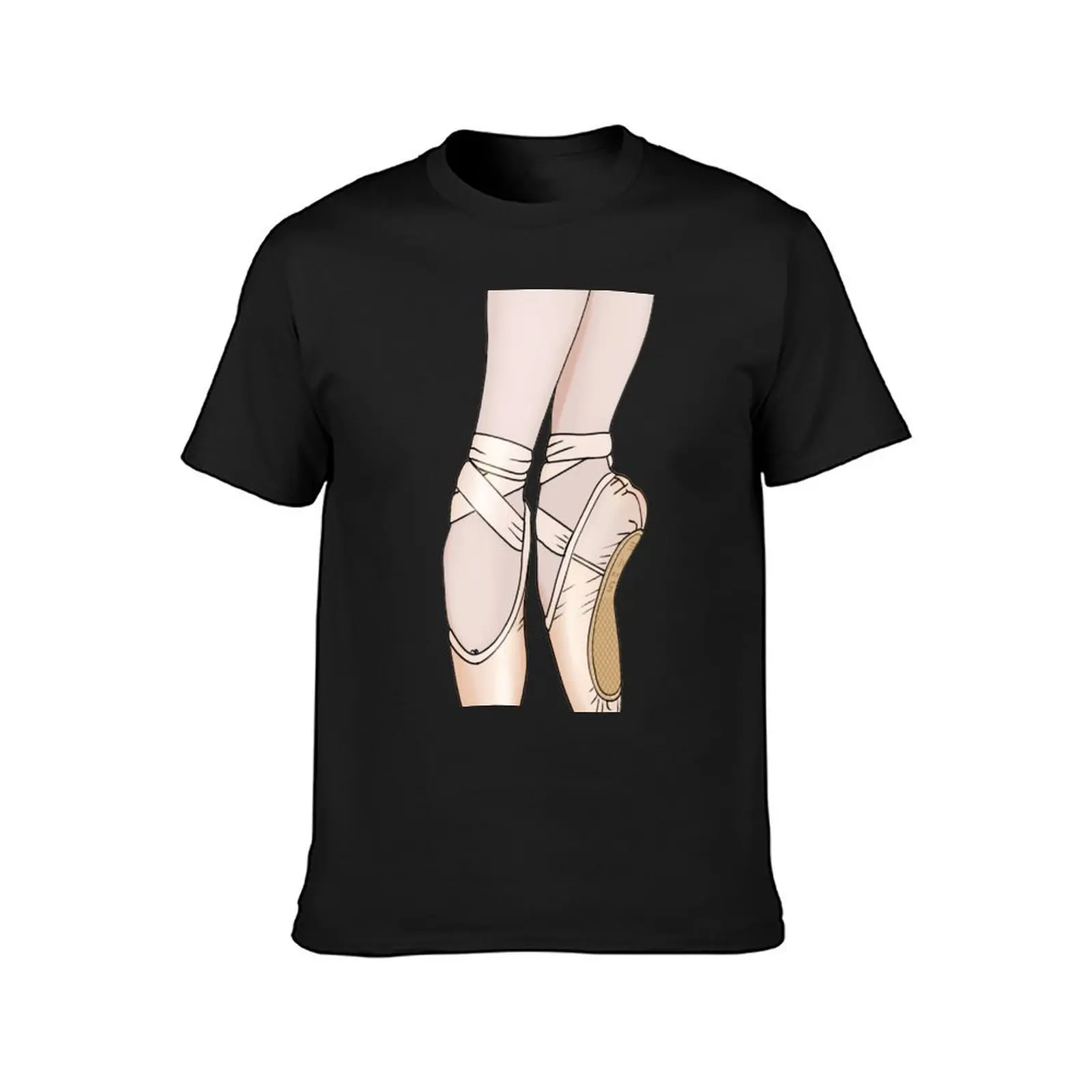 Pink Satin Pointe Shoes T-Shirt customs design your own quick-drying fruit of the loom mens t shirts