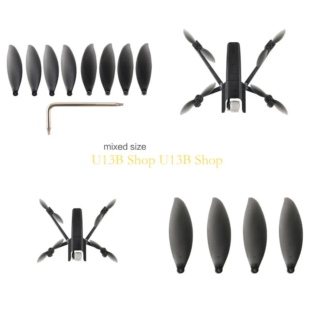 

U13B 8Pcs Anafi Propellers Folding Props for Parrot Anafi Camera CW CCW Propeller Replacement Props Screw Spare Parts