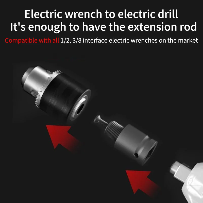 1/2 20UNF الحفر تشاك 1/2 تشاك محول 2-16 مللي متر قدرة بدون مفتاح تشاك 2-16 مللي متر المشبك المدى لتحويل وجع #3