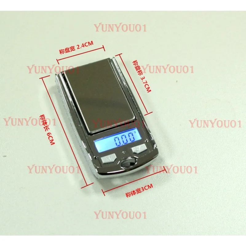 Car Key Jewelry Scale, Mini Small Electronic Weighing Gram Scale, Micro Accurate 0.01g, Palm Weighing 100g