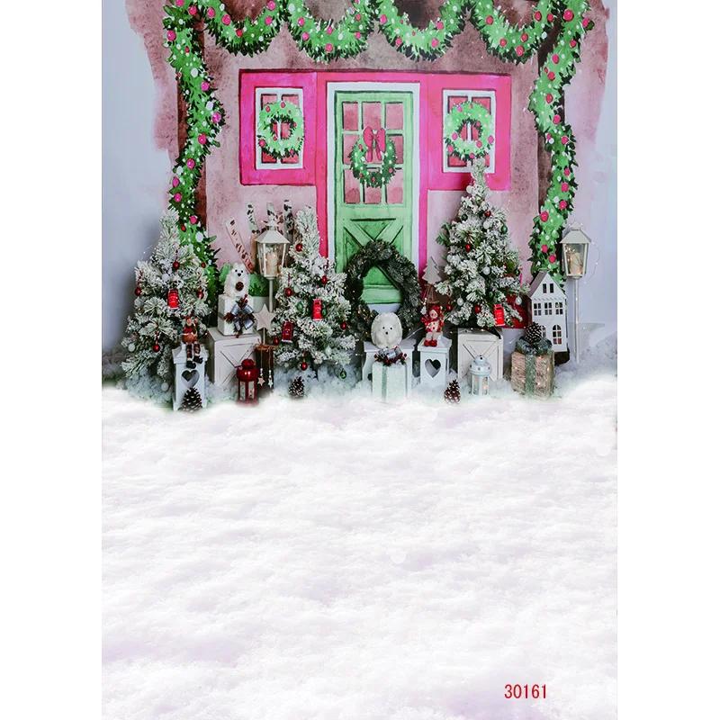 SHENGYONGBAO Christmas Tree Photography Backdrop Snow Gift Party Decor Kids Banner Background Holiday Photo Studio Prop DN-04