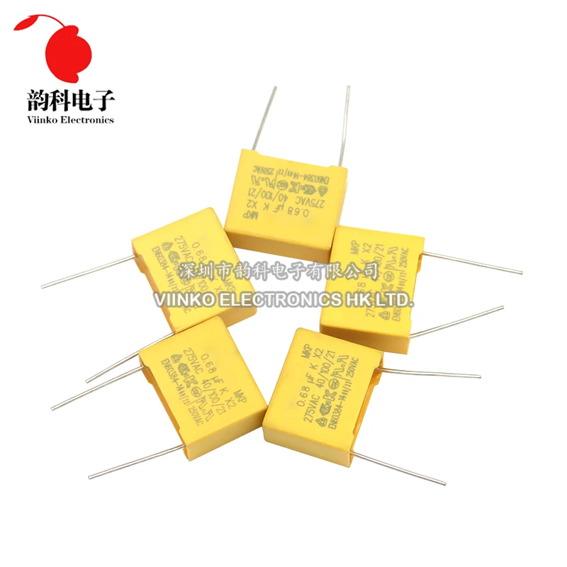 Imagem -04 - Kit Assorted Capacitor de Segurança Polipropileno x2 275vac 10 Valores Cada Pcs 1nf1uf 50 Pcs