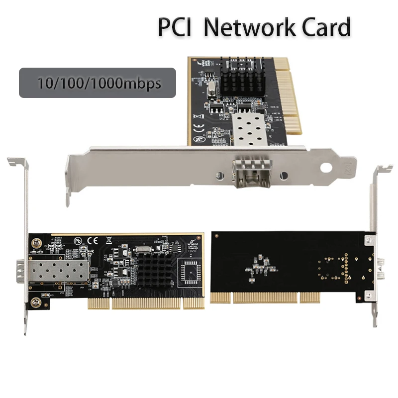 

LAN Adapter for desktop computer optical fiber port SFP PCI Gigabit Optical Network Card network adapter Game PCI Card Lan Card