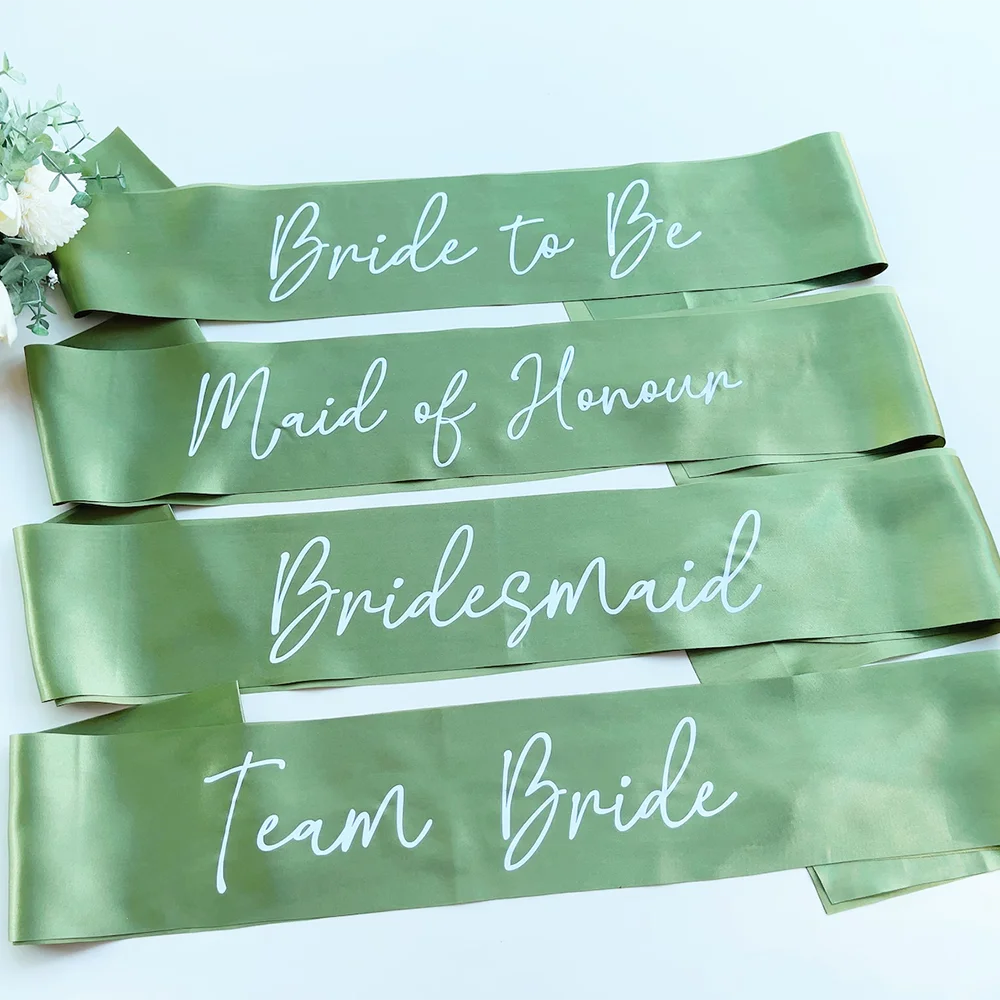 العروس لتكون فريق العروس وصيفه الشرف وشاح العازبة الدجاجة حفلة تفضل الزفاف المشاركة الزفاف دش اقتراح ديكور صور الدعائم #1