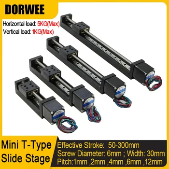 Mini binario lineare con stadio di scorrimento tipo T Tavolo...