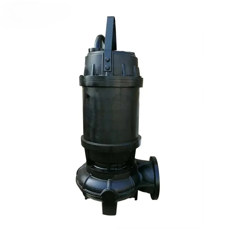 80mm 4kw 5.3HP 40m3/h 16m head Motor power discharge size  submersible pump for rain water