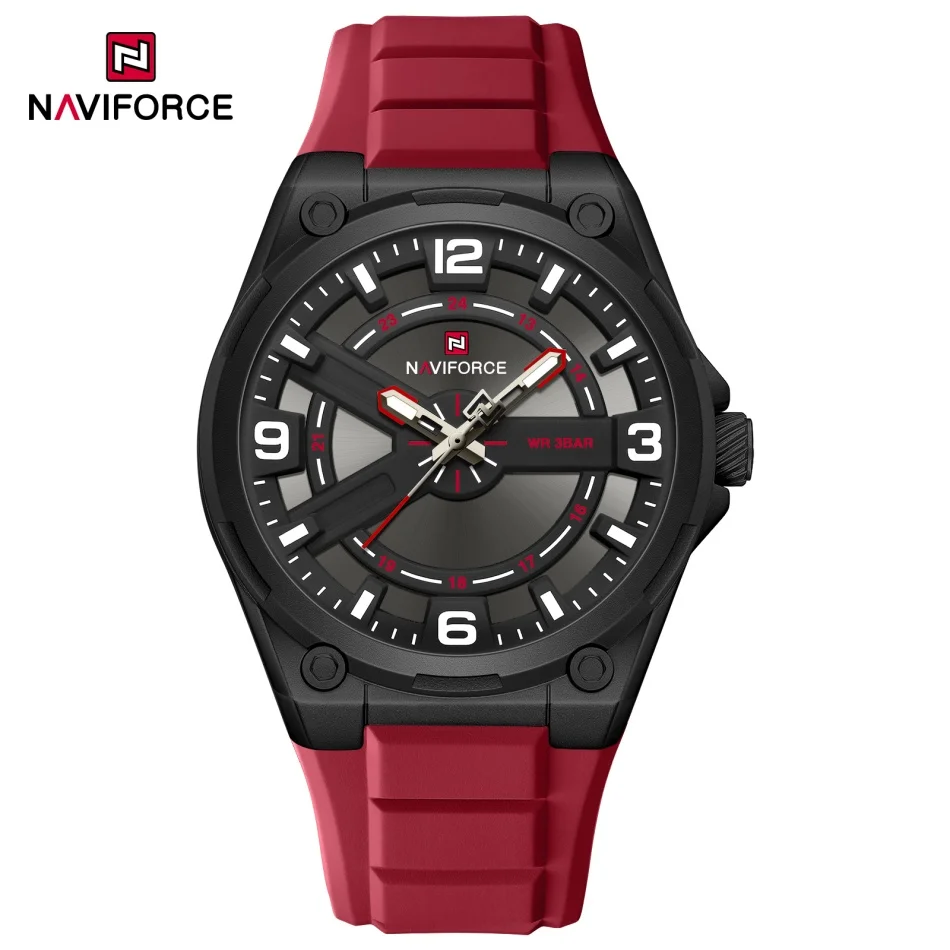 

NAVIFORCE NF9260 Vintage Men Watch Luxury Quartz Waterproof watches Fashion Style Retro Silicone Watch