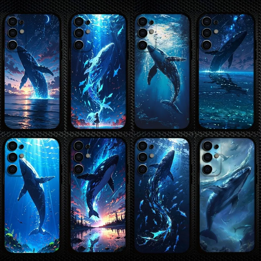 

Deep sea whale Phone Case For Samsung S25/S24/S23/S22/S21/S20/Plus,Fe,Lite/Others Black Cover