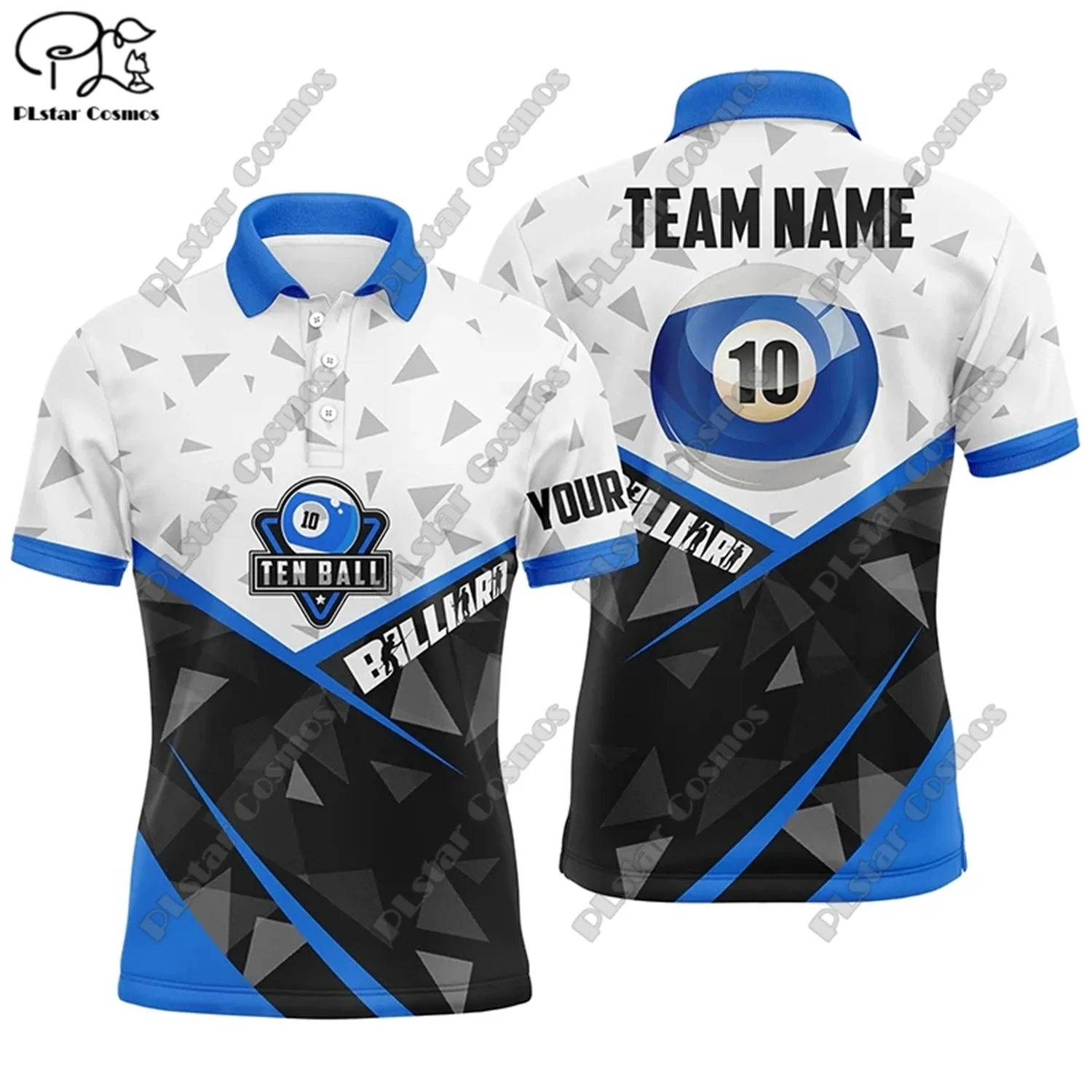 New Custom Name Polo Shirts Fun Billiard Jerseys Personalized Billiard Club League Shirts 3D Printed Polo Shirts T-Shirts t-3