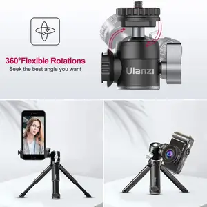 Ulanzi Mini Tripod Topu Kafa ile 360 Derece Selfie Sopa, Masa kamera tripodu, iPhone, Android Telefon, dijital kamera, U - Vlog Lite En çok satan 12, işkembe başı, no. 3