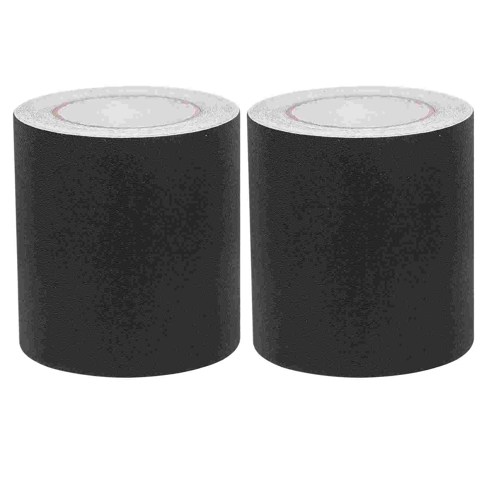 2 Rollen schwarze PVC-selbstklebende Marmor-Sockelbrettverkleidung, 5 cm x 5 m, flexible Peel Stick-Sockel-Wandaufkleber für Schlafzimmer