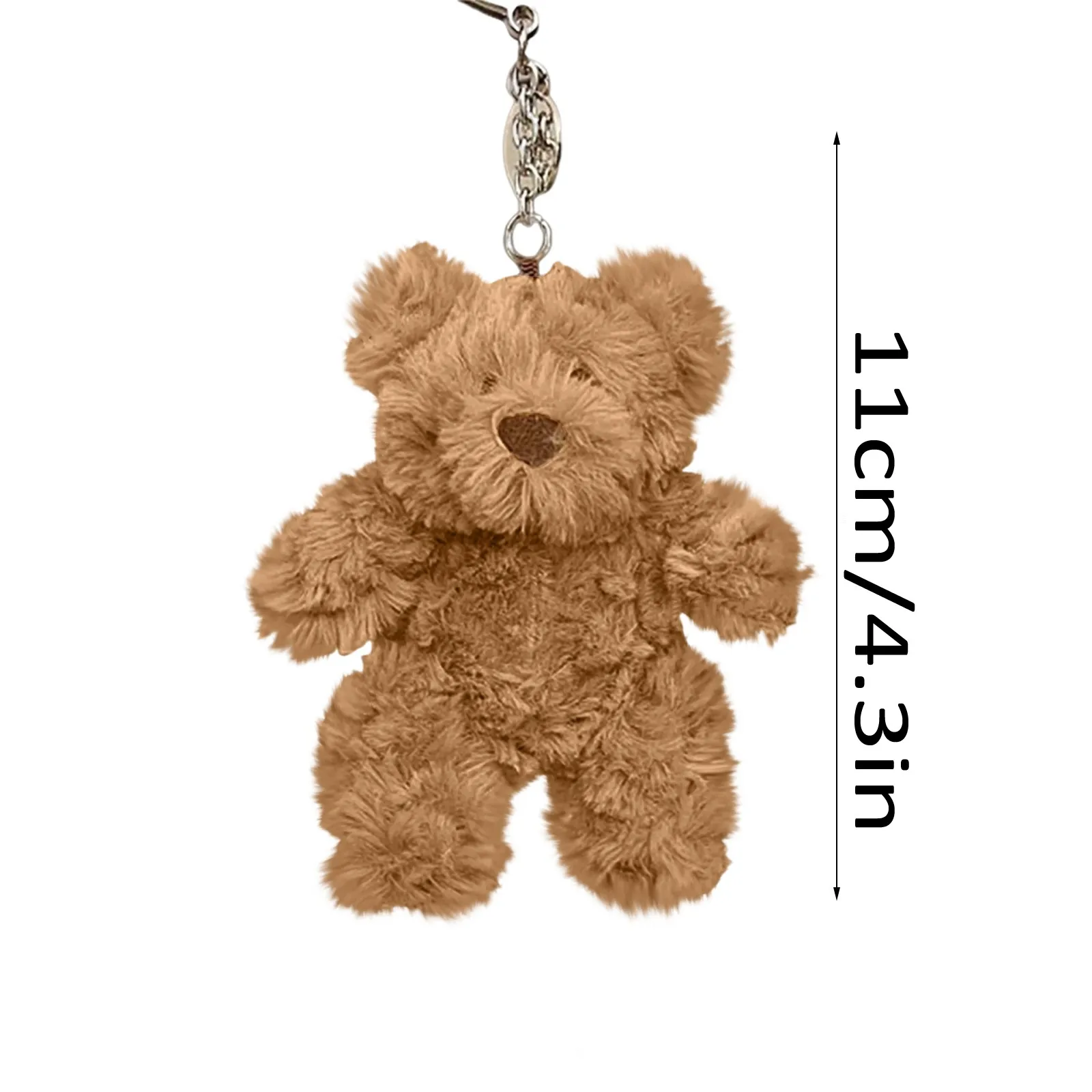 دمية قطيفة على شكل سلسلة مفاتيح على شكل دب من عمر 14 عامًا فما فوق - حيوان محشو لديكور غرفة نوم المراهقين وهدية دعم عاطفي